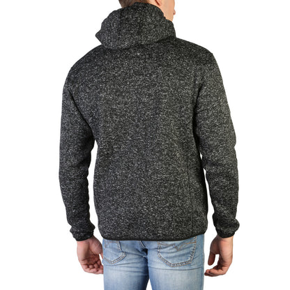 Geographical Norway Upclass Pullover Half Zip Black Men's Sweatshirt