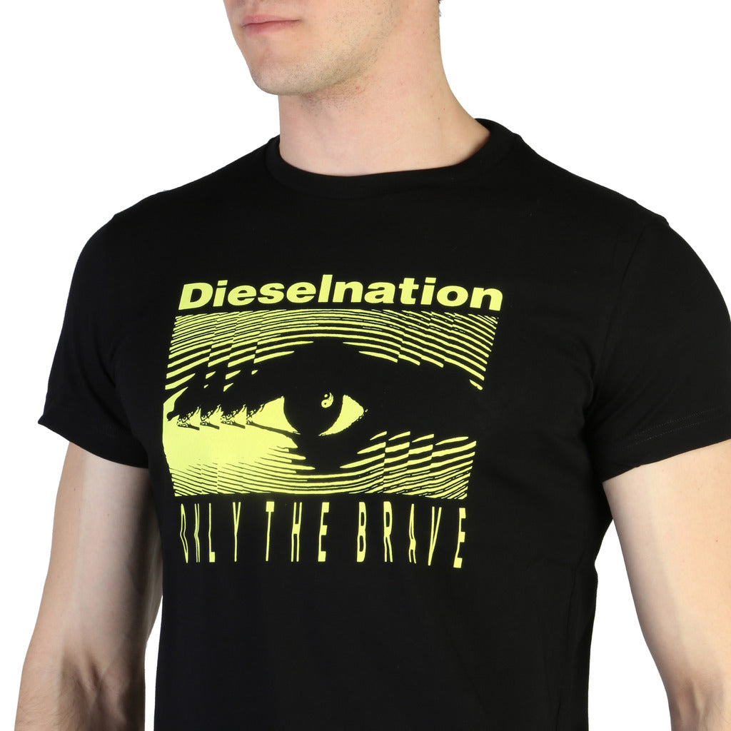 Diesel T-DIEGO-J4 Dieselnation Black Men's T-Shirt 00S4E10PATI