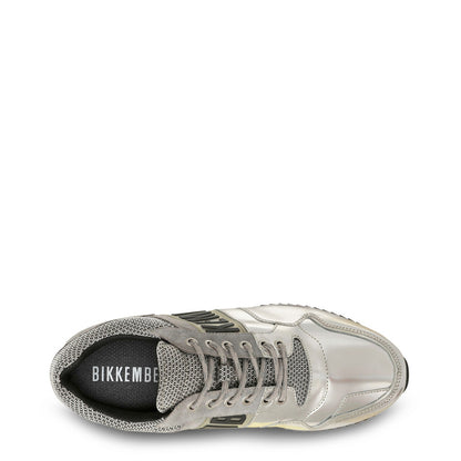 Bikkembergs Hovan Suede Leather Silver Men's Shoes 192BKM0029040