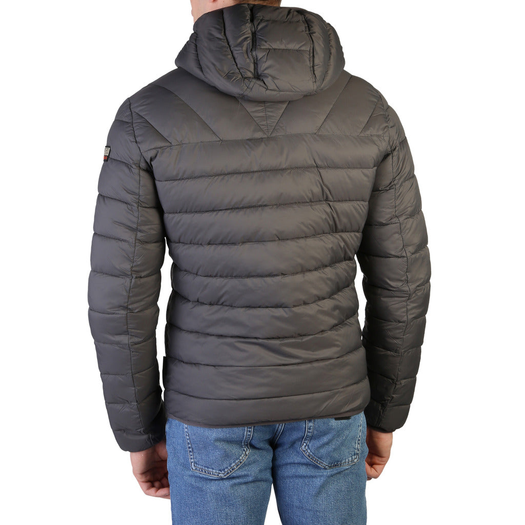 Napapijri Aerons Hooded Dark Grey Men s Jacket NA4FPY 198