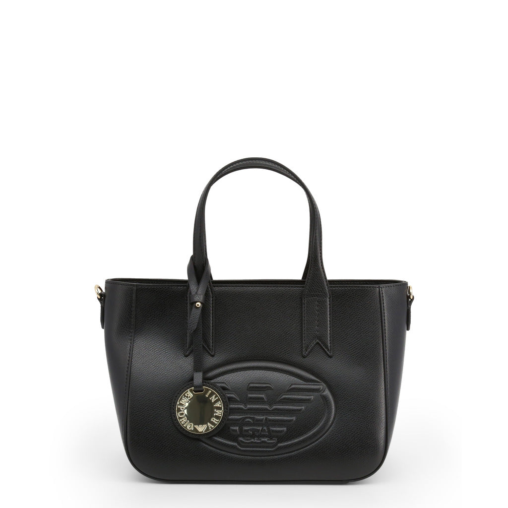 Emporio Armani Faux Leather Black Women's Satchel Bag Y3D083YH18A180001