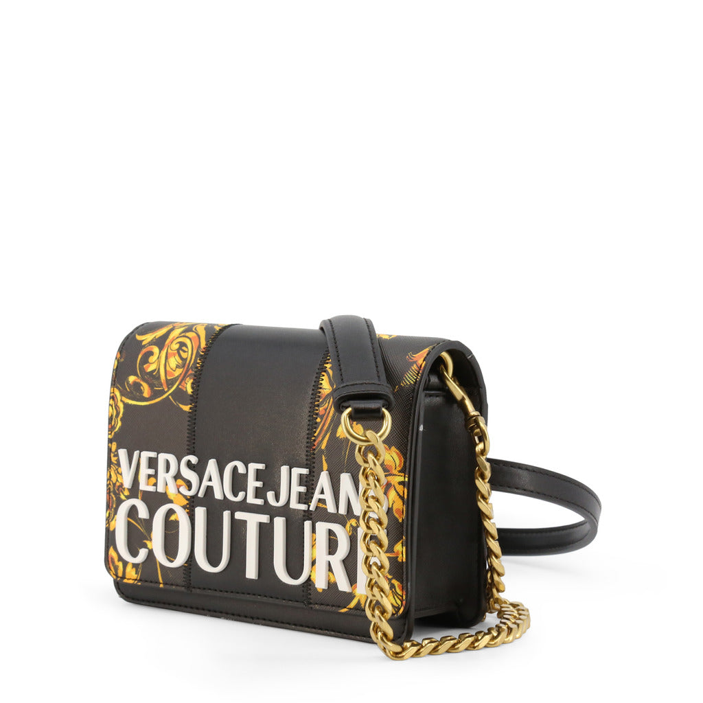 Versace Jeans Couture Baroque Logo Black Women's Crossbody Bag 71VA4B48-ZS082-G89