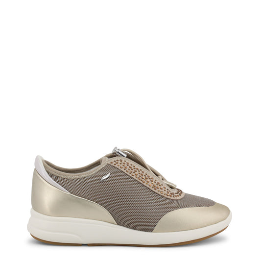 Geox Ophira Taupe/Gold Lightweight Non-Slip Women's Sneakers D621CE0GNAJCH62L