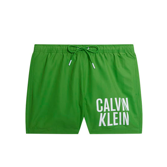 Calvin Klein Medium Drawstring Intense Power Green Apple Men's Swim Shorts KM0KM00794LXK