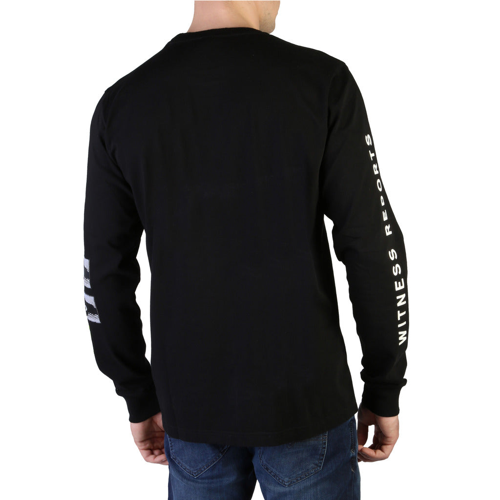 Diesel T-JUST-J3 Graphic Print Black Men's Sweater 00S4EG0GATD