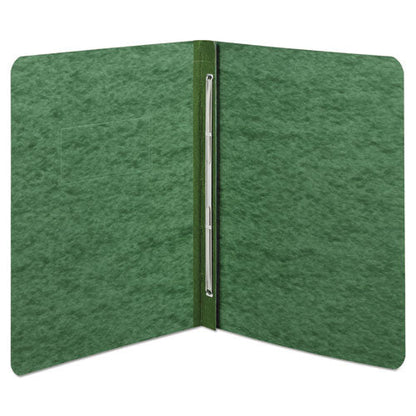 Acco Pressboard Report Cover with Tyvek Reinforced Hinge, Two-Piece Prong Fastener, 3" Capacity, 8.5 x 11, Dark Green-Dark Green A7025976A - Becauze