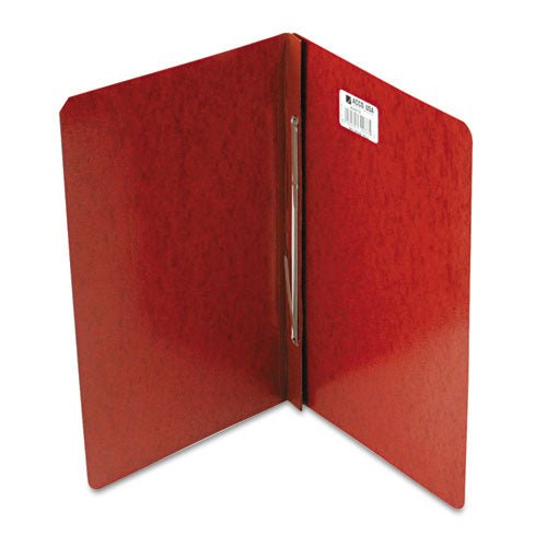 Acco PRESSTEX Report Cover with Tyvek Reinforced Hinge, Side Bound, Two-Piece Prong Fastener, 3" Capacity, 14 x 8.5, Red-Red A7030078A - Becauze