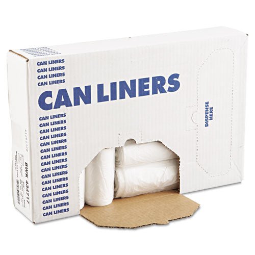 AccuFit High-Density Can Liners with AccuFit Sizing, 23 gal, 14 microns, 29" x 45", Natural, 250-Carton Z5845HN R01 - Becauze