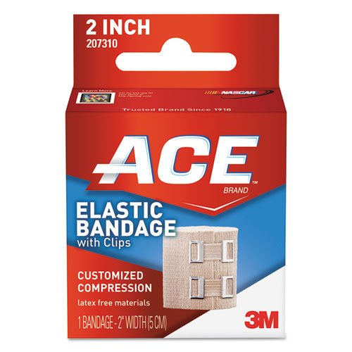 ACE Elastic Bandage with E-Z Clips, 2 x 50 207310 - Becauze