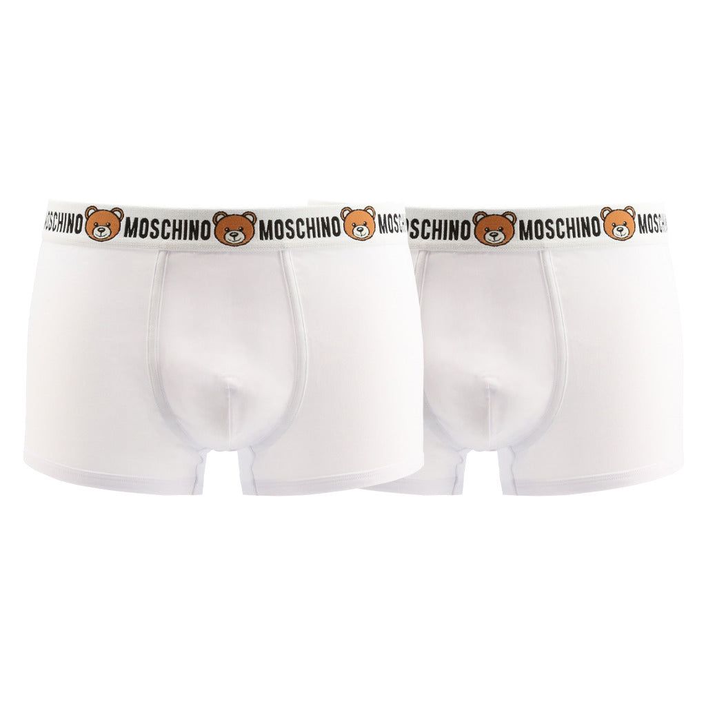 Moschino Underbear 2-Pack Boxer Briefs White Men's Underwear A477081190001