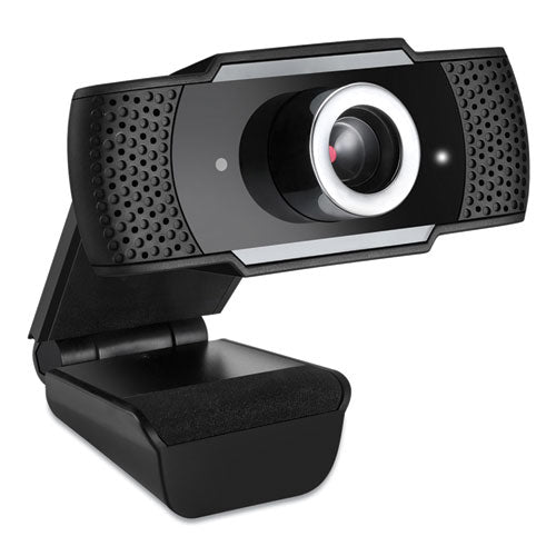 Adesso CyberTrack H4 1080p HD USB Manual Focus Webcam With Microphone 1920 Pixels X 1080 Pixels 2.1 Mpixels Black CYBERTRACKH4 - Becauze