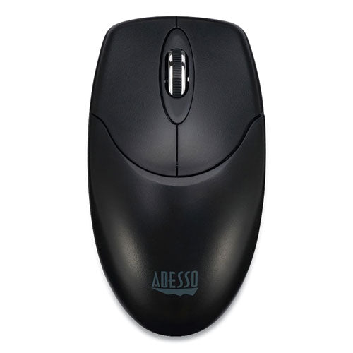 Adesso iMouse M60 Antimicrobial Wireless Mouse, 2.4 GHz Frequency-30 ft Wireless Range, Left-Right Hand Use, Black M60 - Becauze