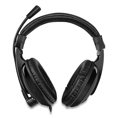 Adesso Xtream H5 Multimedia Headset with Mic, Binaural Over the Head, Black XTREAMH5 - Becauze