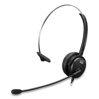 Adesso Xtream P1 USB Wired Multimedia Headset with Microphone, Monaural Over the Head, Black XTREAM P1 - Becauze