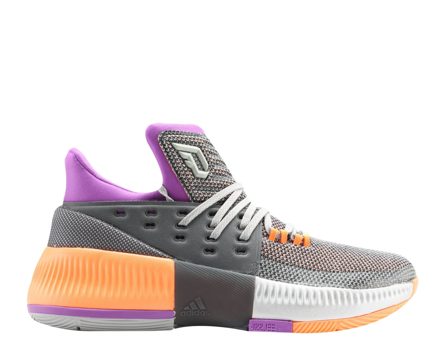 Adidas D Lillard 3 Dame 3 ASG Grey/Purple/Orange Men's Basketball Shoes BY8270 - Becauze
