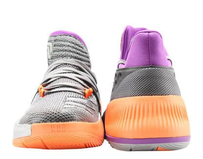 Adidas D Lillard 3 Dame 3 ASG Grey/Purple/Orange Men's Basketball Shoes BY8270 - Becauze