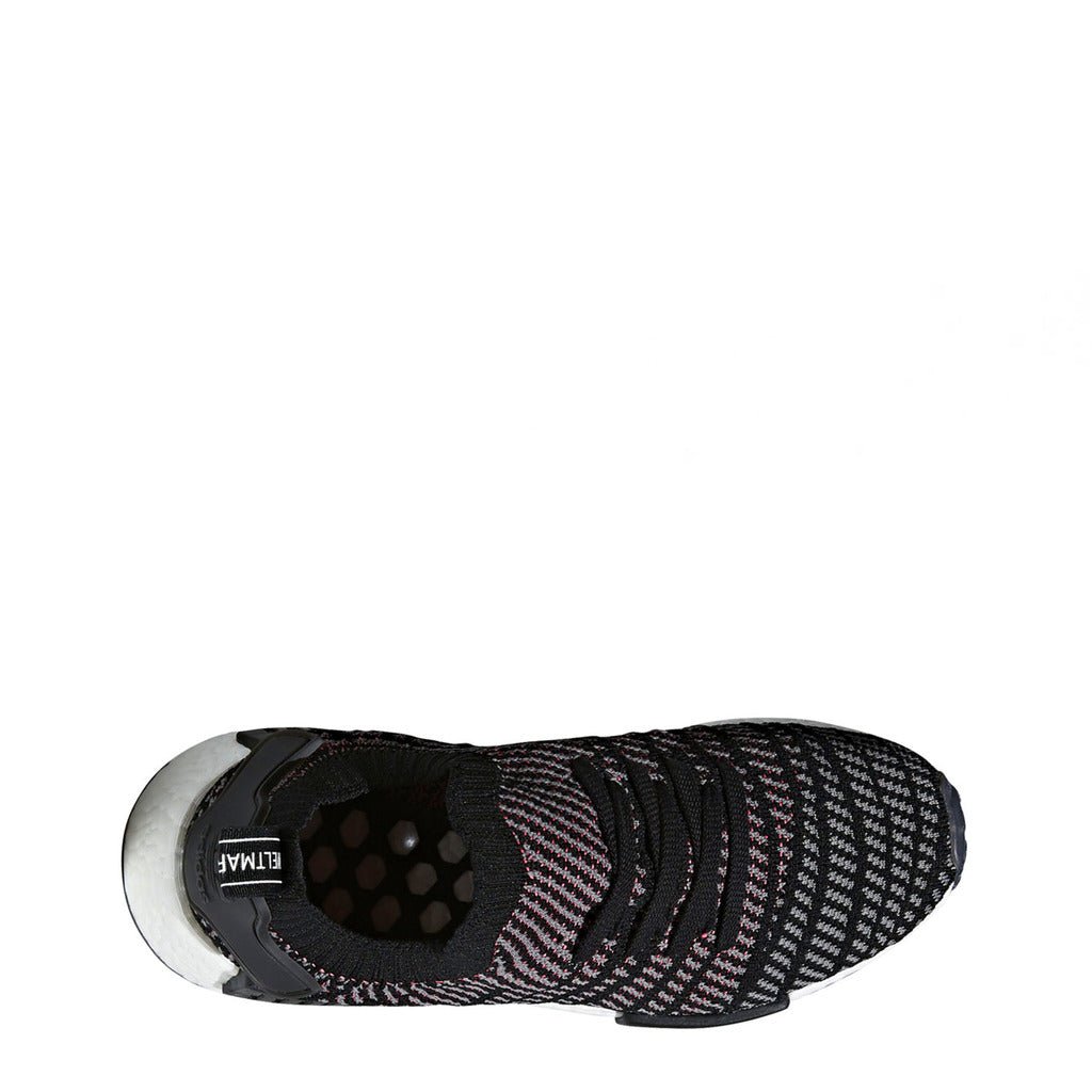 Adidas NMD_R1 STLT Primeknit Core Black/Grey Four Men's Running Shoes CQ2386 - Becauze