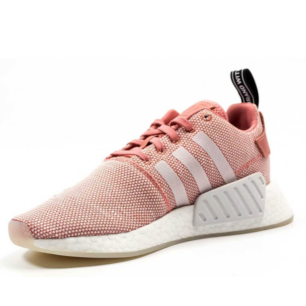 Adidas NMD_R2 Ash Pink Crystal White Women's Running Shoes CQ2007 - Becauze