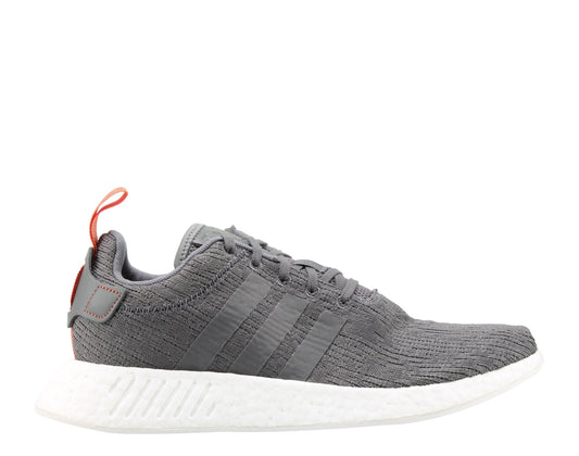 Adidas NMD_R2 Grey/Grey/Future Harvest Men's Running Shoes BY3014 - Becauze