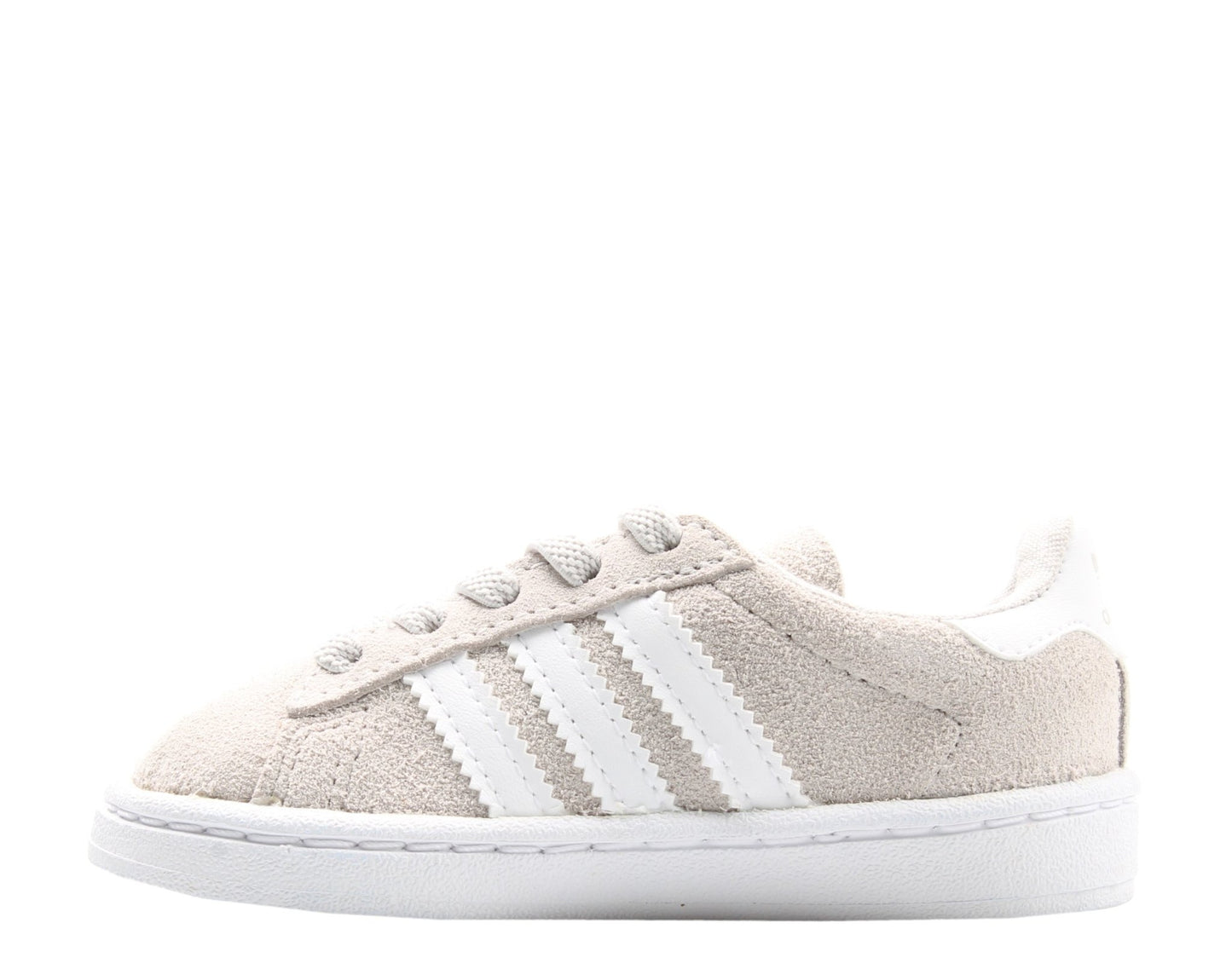 Adidas Originals Campus EL I Infant Grey/White Little Kids Casual Shoes BY9595 - Becauze