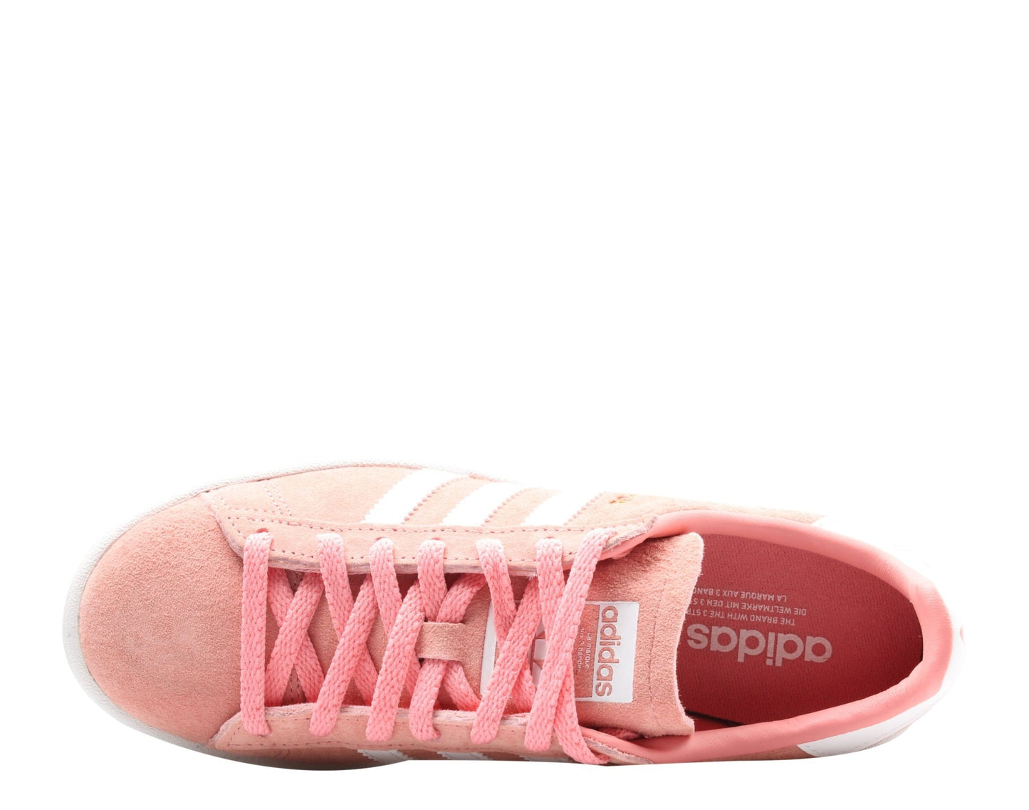 Adidas Originals Campus Pink Tactile Rose/White Women's Casual Shoes B41939 - Becauze
