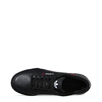 Adidas Originals Continental 80 Core Black/Scarlet Men's Shoes G27707 - Becauze