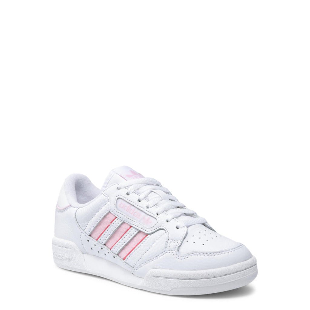 Adidas Originals Continental 80 Stripes Cloud White/Clear Pink/Hazy Rose Women's Shoes S42625 - Becauze