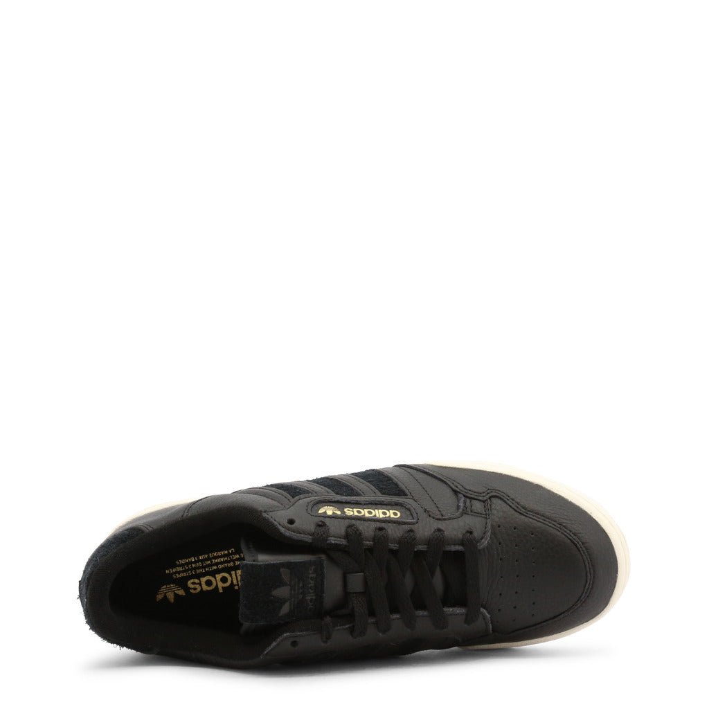 Adidas Originals Continental 80 Stripes Core Black/Off White/Matte Gold Shoes H05723 - Becauze