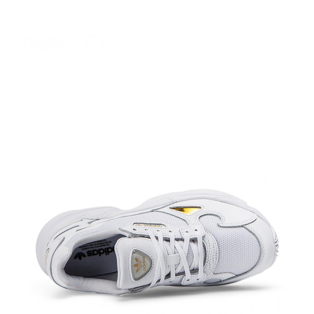 Adidas Originals Falcon Cloud White/Gold Metallic Women's Shoes EE8838 - Becauze