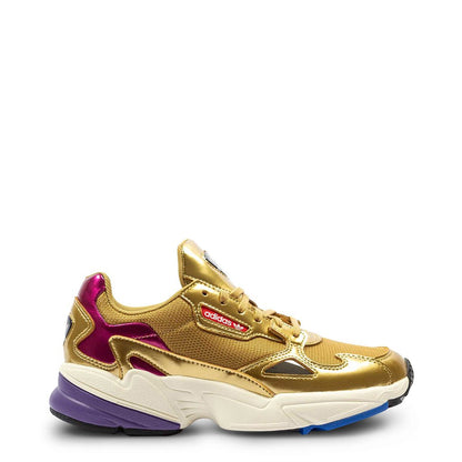 Adidas Originals Falcon Gold Metallic Women's Running Shoes CG6247 - Becauze