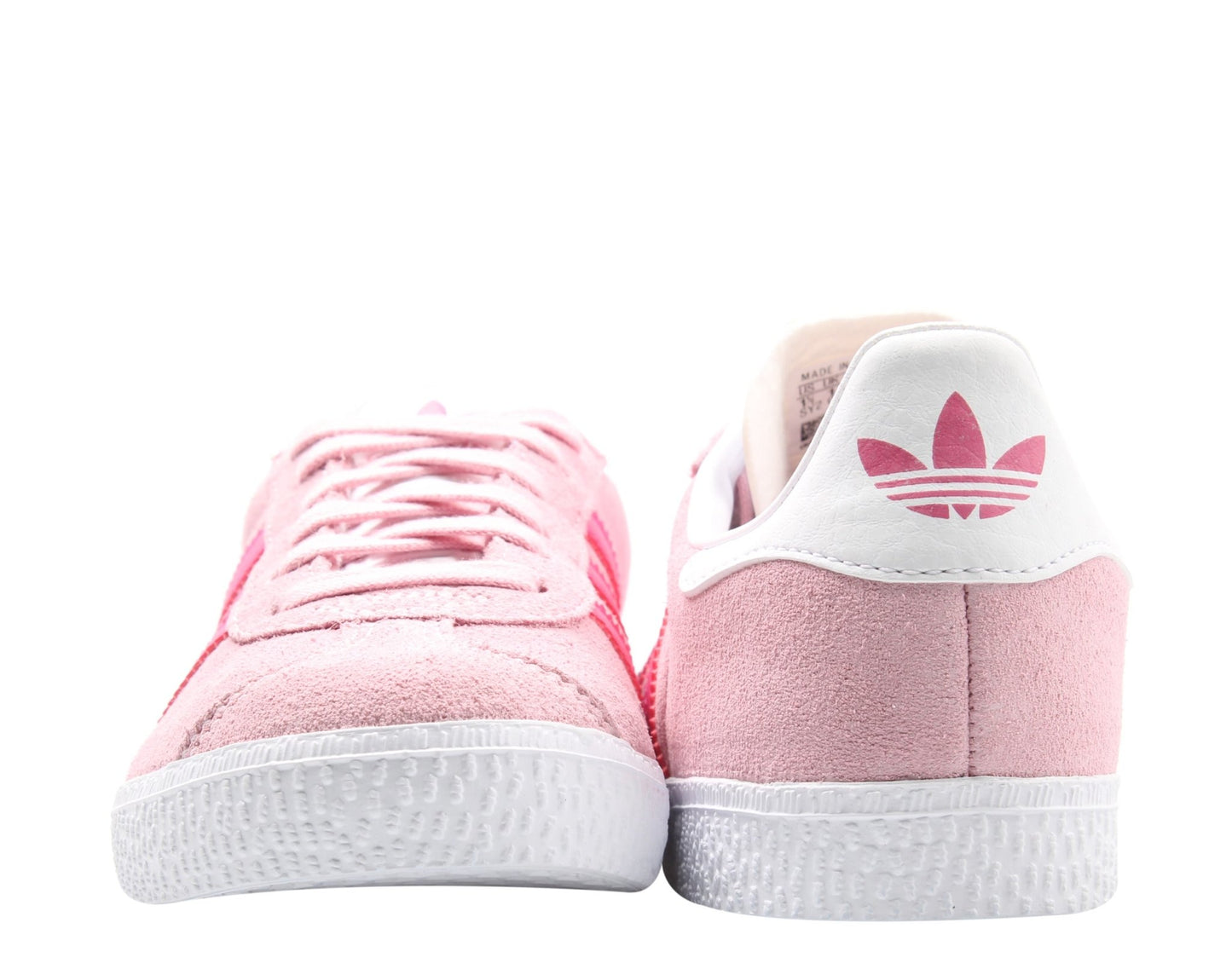 Adidas Originals Gazelle C Children Pink/Magenta/White Kids Casual Shoes B41534 - Becauze