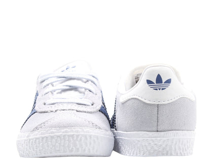 Adidas Originals Gazelle I Infant Aero Blue/Ink Little Kids Casual Shoes B41924 - Becauze