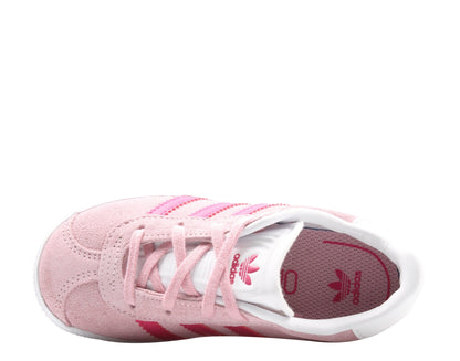 Adidas Originals Gazelle I Infant Pink/Magenta Little Kids Casual Shoes B41923 - Becauze