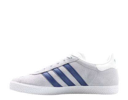 Adidas Originals Gazelle J Aero Blue/Ink/White Big Kids Casual Shoes B41518 - Becauze