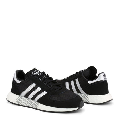 Adidas Originals MarathonX5923 Core Black/Silver Metallic Running Shoes G27858 - Becauze