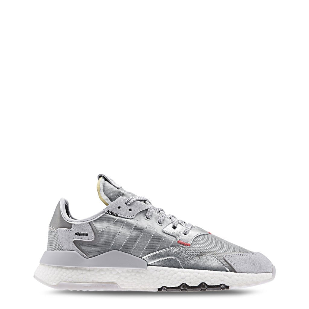 Adidas Originals Nite Jogger Silver Metallic/Light Solid Grey Shoes EE5851 - Becauze