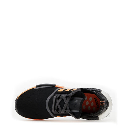 Adidas Originals NMD_R1 Core Black/Screaming Orange/Grey Five Shoes G55575 - Becauze