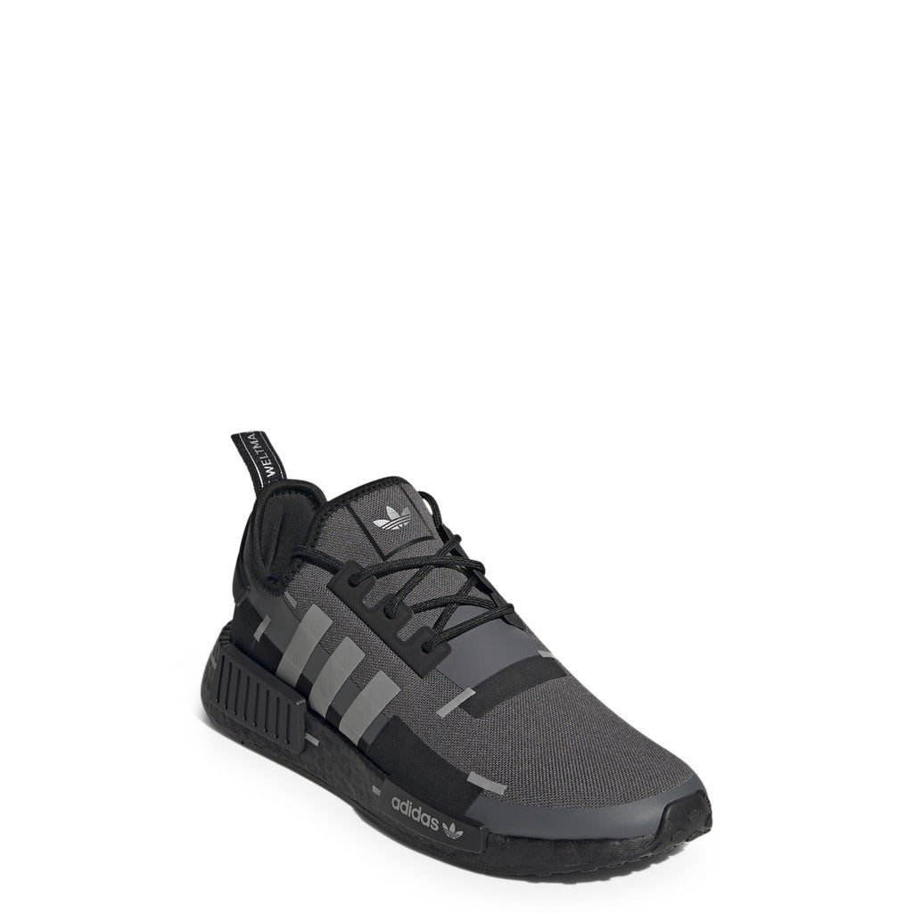 Adidas Originals NMD_R1 Core Black/Silver Metallic/Carbon Men's Shoes GZ7946 - Becauze