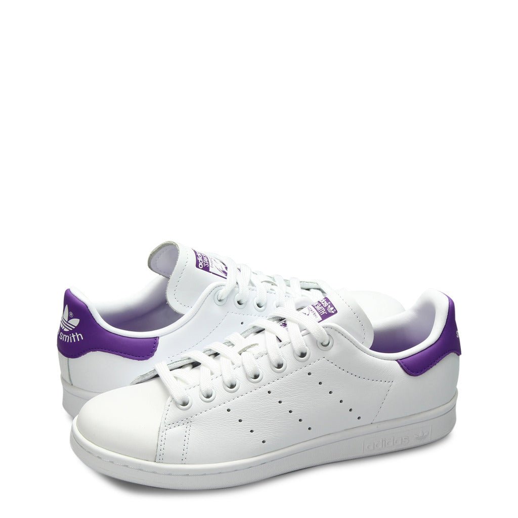 Adidas Originals Stan Smith Cloud White/Active Purple Women's Shoes EE5864 - Becauze