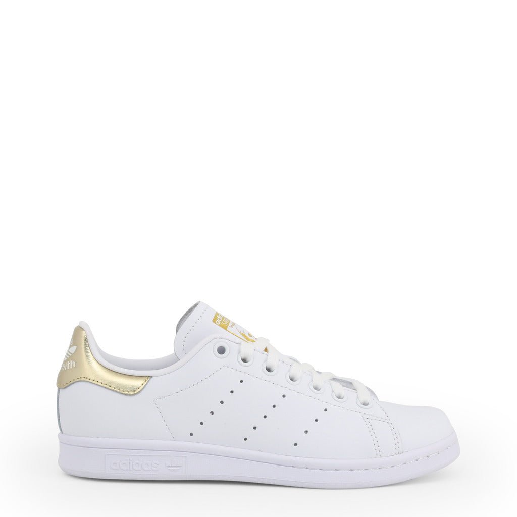 Adidas Originals Stan Smith Cloud White/Gold Metallic Women's Shoe EE8836 - Becauze