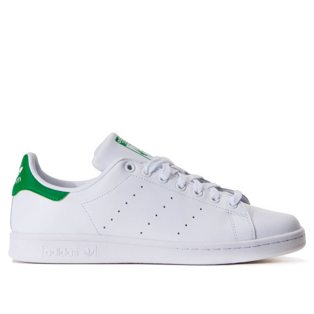 Adidas Originals Stan Smith Core White Green Tennis Shoes M20324 – Becauze