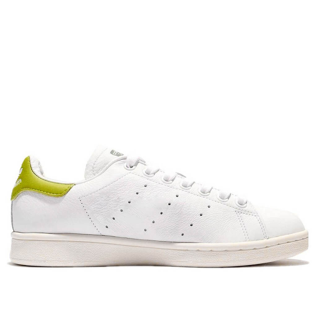 Adidas Originals Stan Smith Core White Yellow Tennis Shoes BY9046 - Becauze