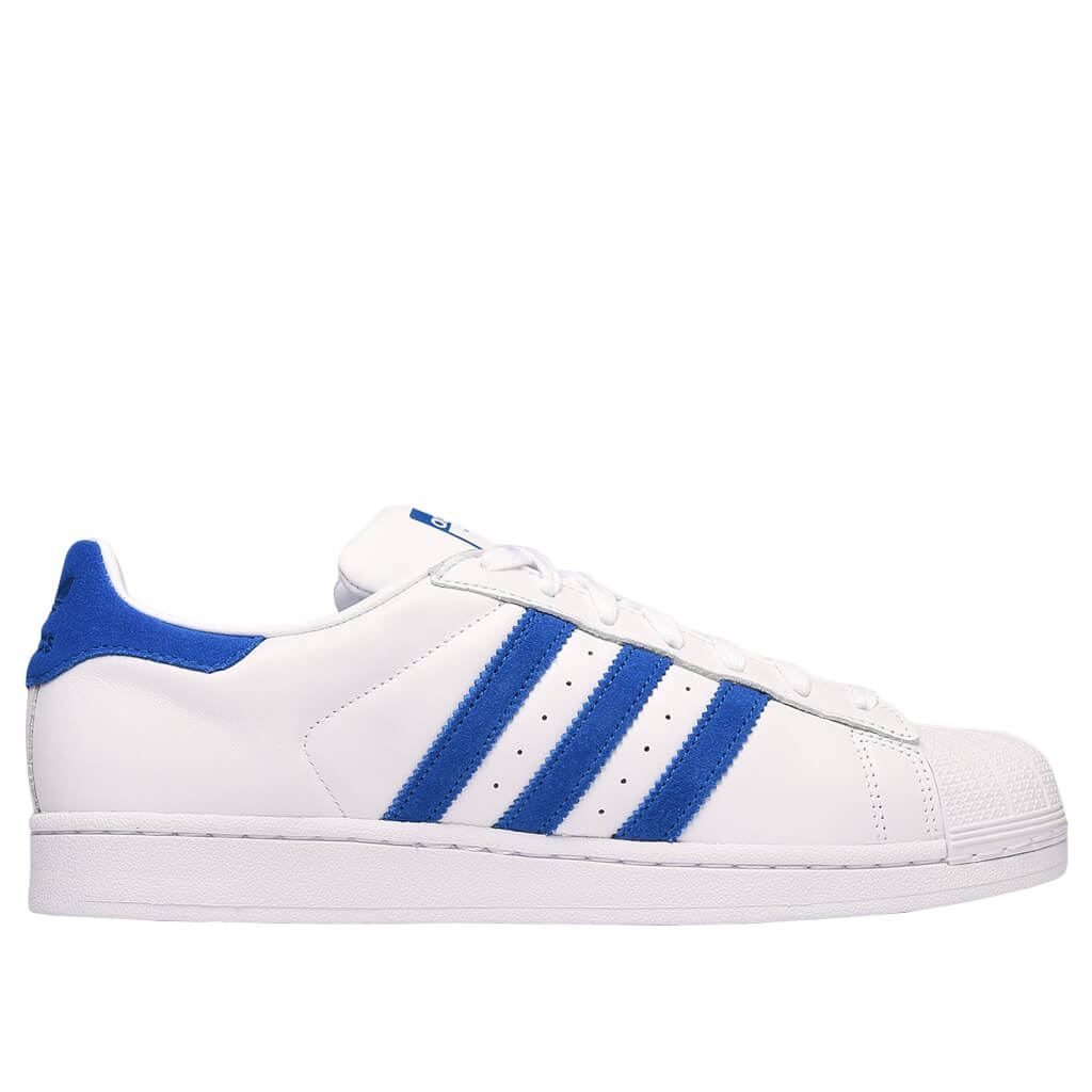 Adidas Originals Superstar Cloud White/Blue Basketball Shoes EE4474 - Becauze