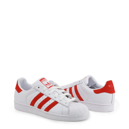 Adidas Originals Superstar Footwear White/Active Red Basketball Shoes EF9237 - Becauze