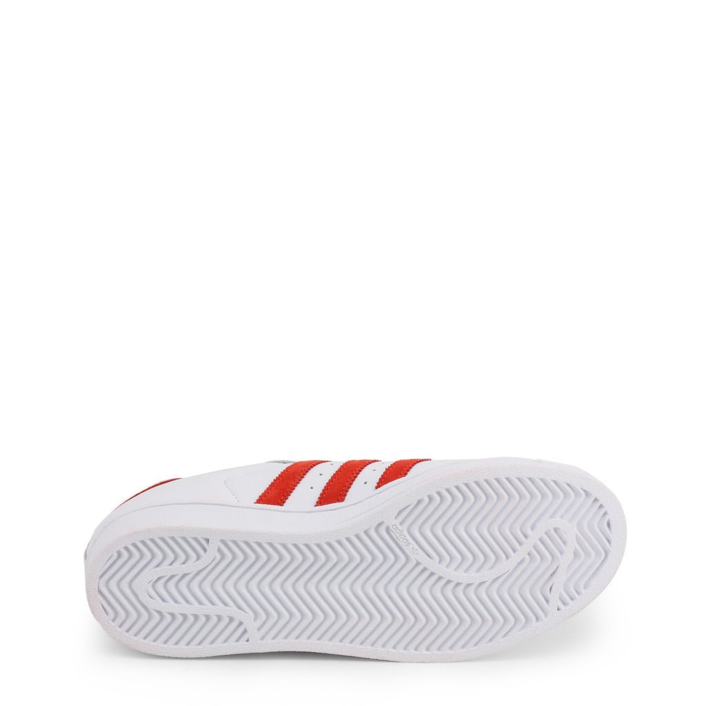 Adidas Originals Superstar Footwear White/Active Red Basketball Shoes EF9237 - Becauze