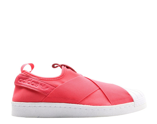 Adidas Superstar Slip-On Coral Pink/White Women's Casual Shoes BB2118 - Becauze
