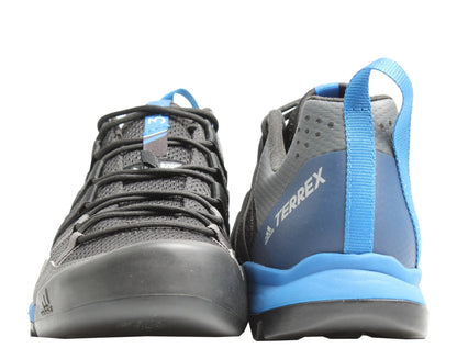 Adidas Terrex Solo Black/Black/Blue Beauty Men's Hiking Shoes CM7657 - Becauze