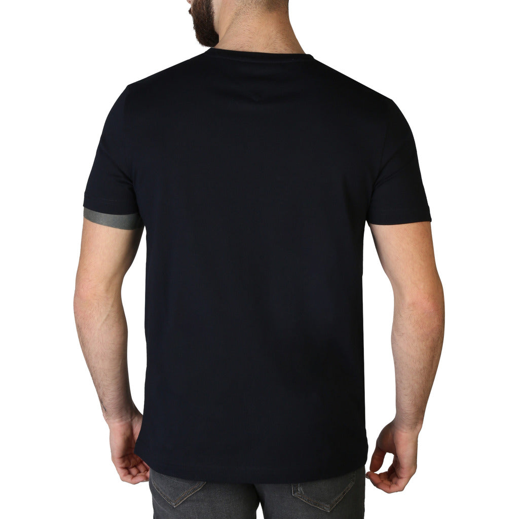 Tommy Hilfiger Logo Tape Blue Men's T-Shirt MW24549-DW5
