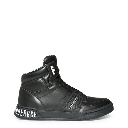 Bikkembergs Sigger High Top Black Men's Shoes 202BKM0106001
