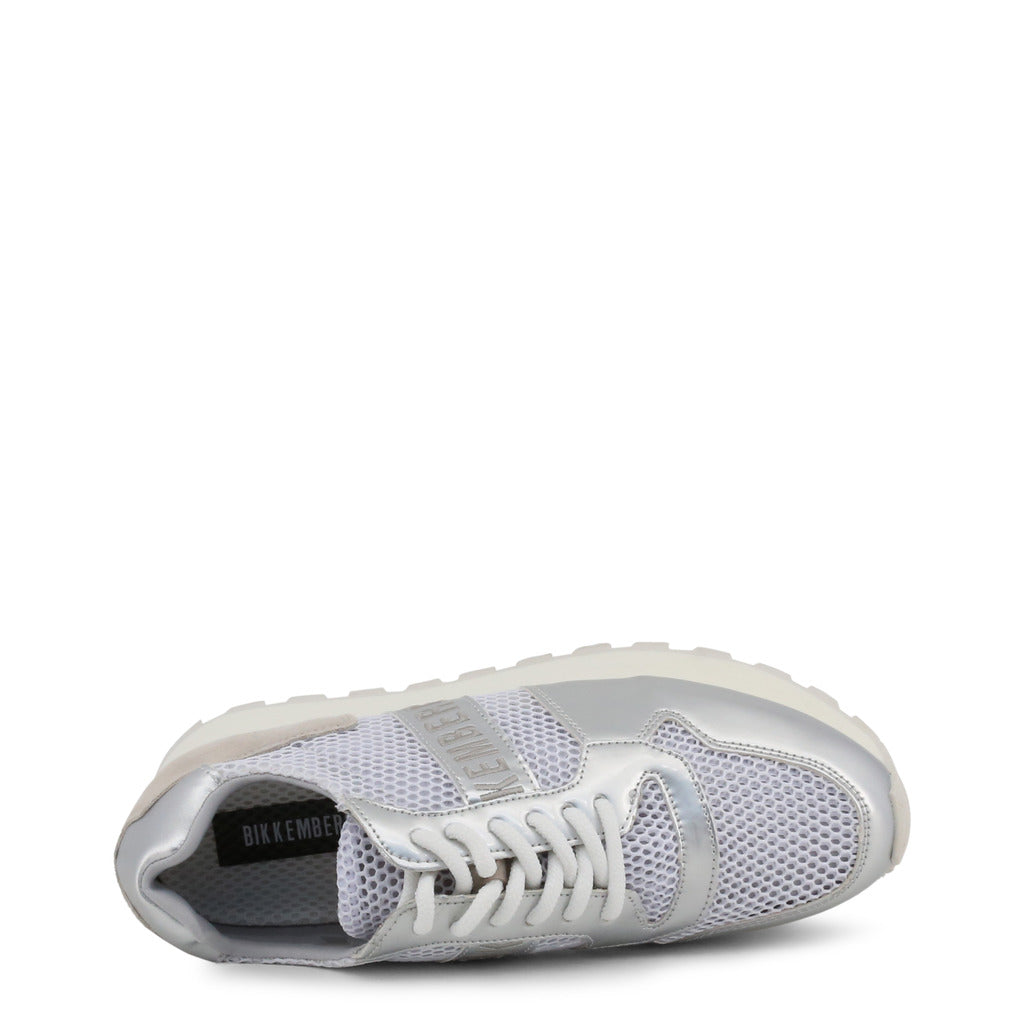 Bikkembergs FEND-ER 2087 Mesh White/Silver/White Women's Casual Shoes